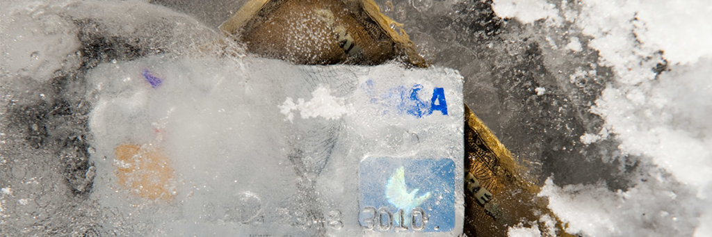 Frozen credit cards